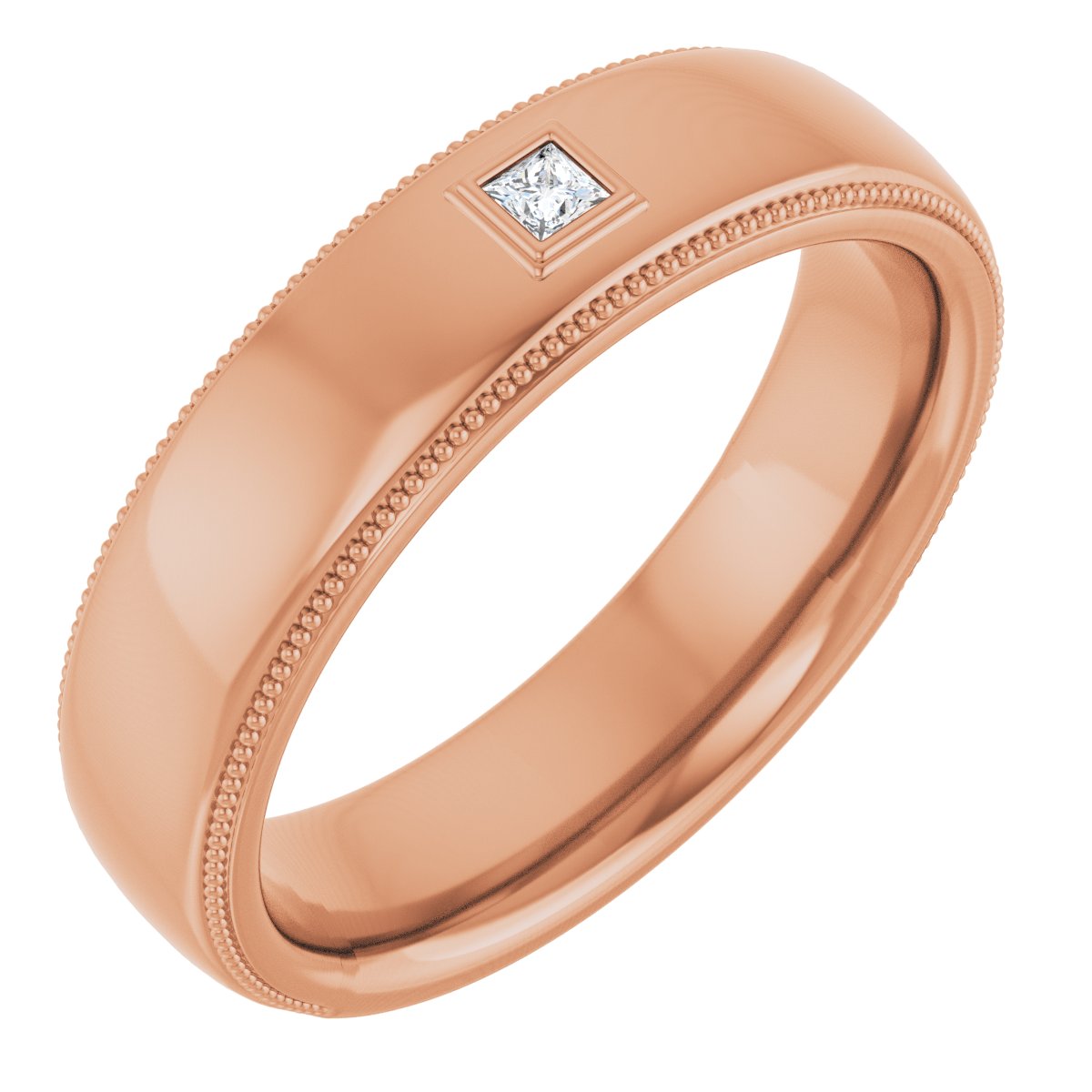 .05 CTW Natural Diamond Band in 14k rose gold