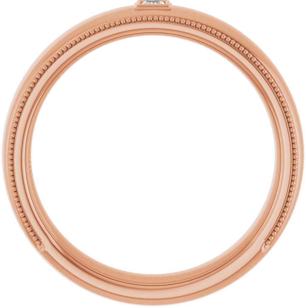 .05 CTW Natural Diamond Band in 14k rose gold
