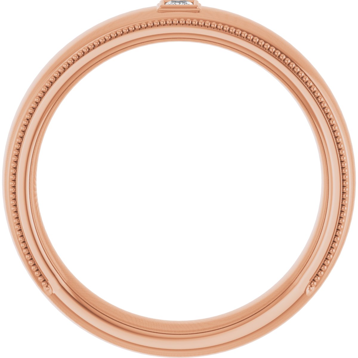 .05 CTW Natural Diamond Band in 14k rose gold