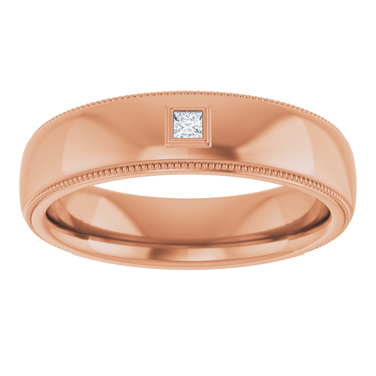 .05 CTW Natural Diamond Band in 14k rose gold
