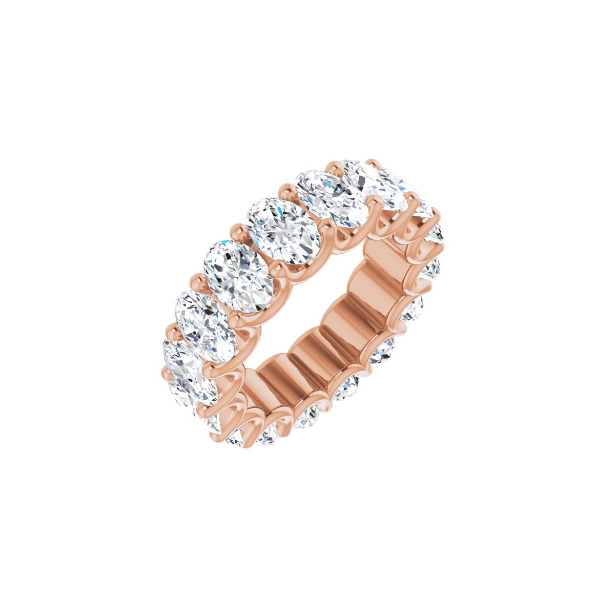 5 9/10 CTW Natural Diamond Eternity Band in 14k rose gold