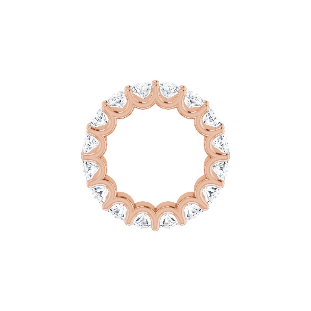 5 9/10 CTW Natural Diamond Eternity Band in 14k rose gold