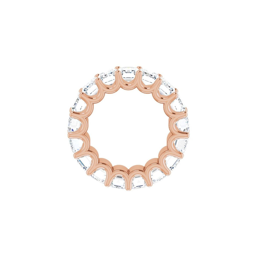 11 CTW Lab-Grown Diamond Eternity Band in 14k rose gold