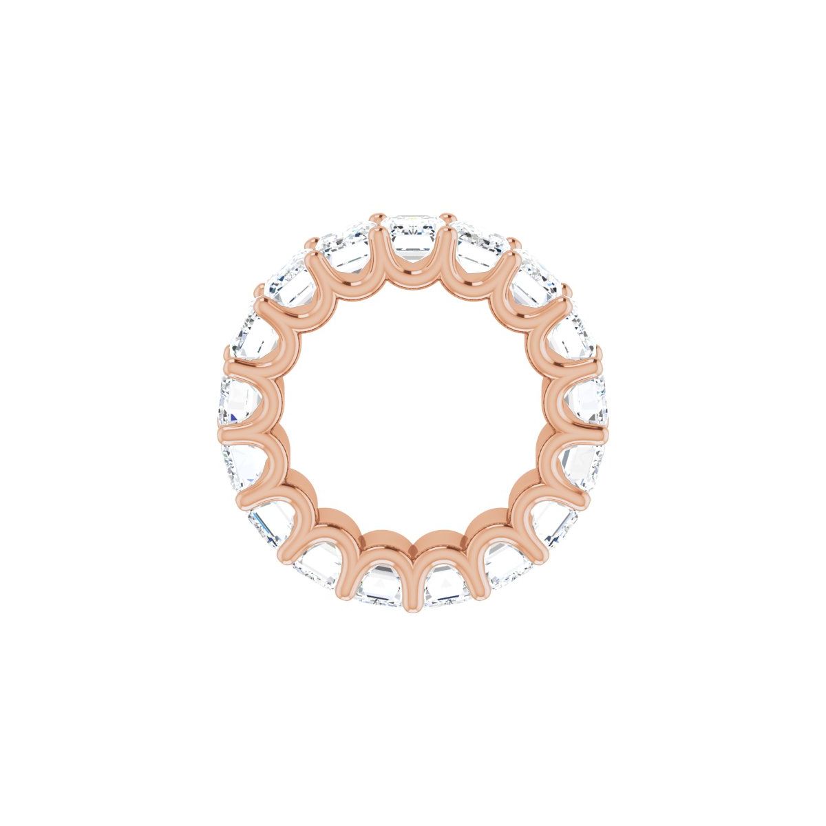 11 CTW Lab-Grown Diamond Eternity Band in 14k rose gold