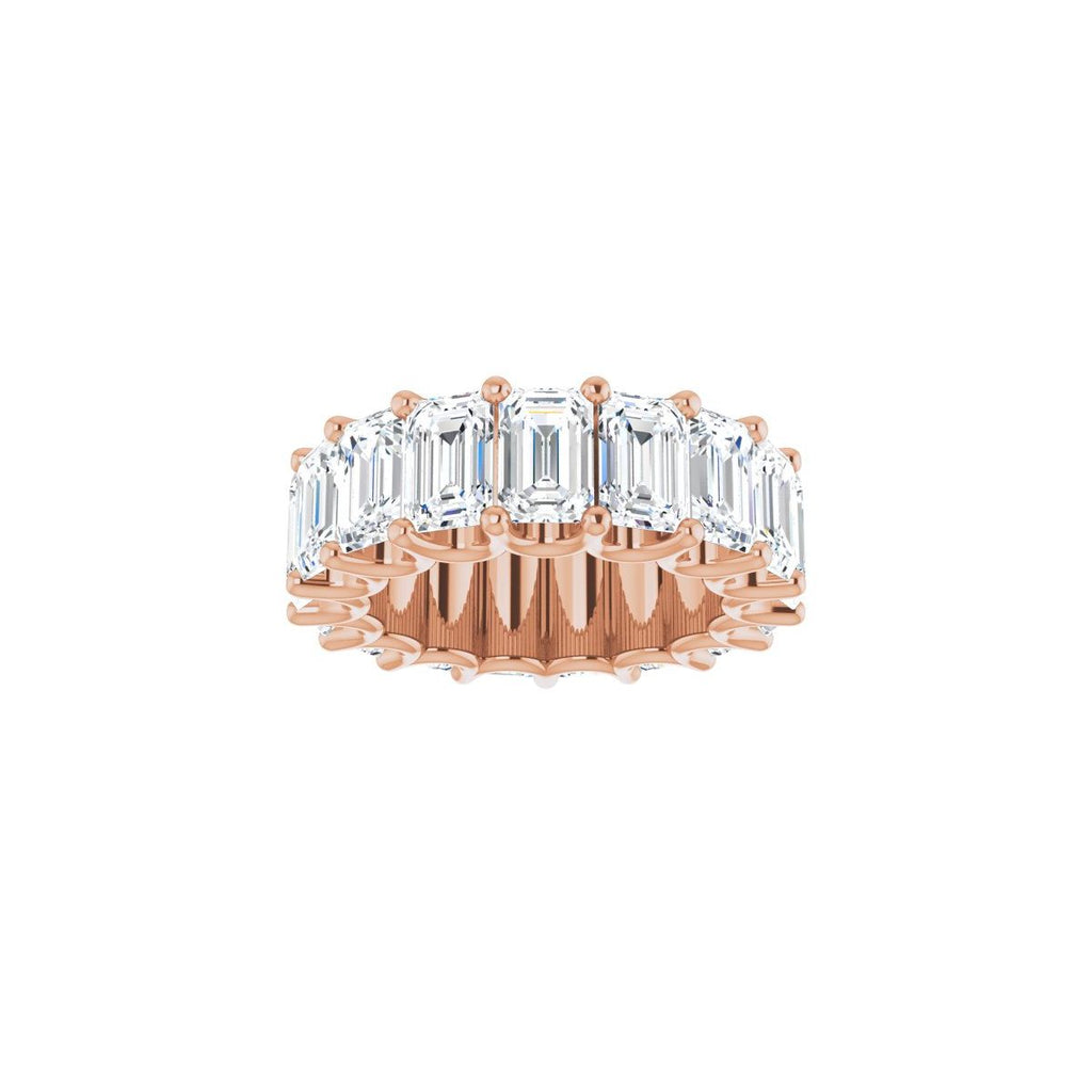 11 CTW Lab-Grown Diamond Eternity Band in 14k rose gold