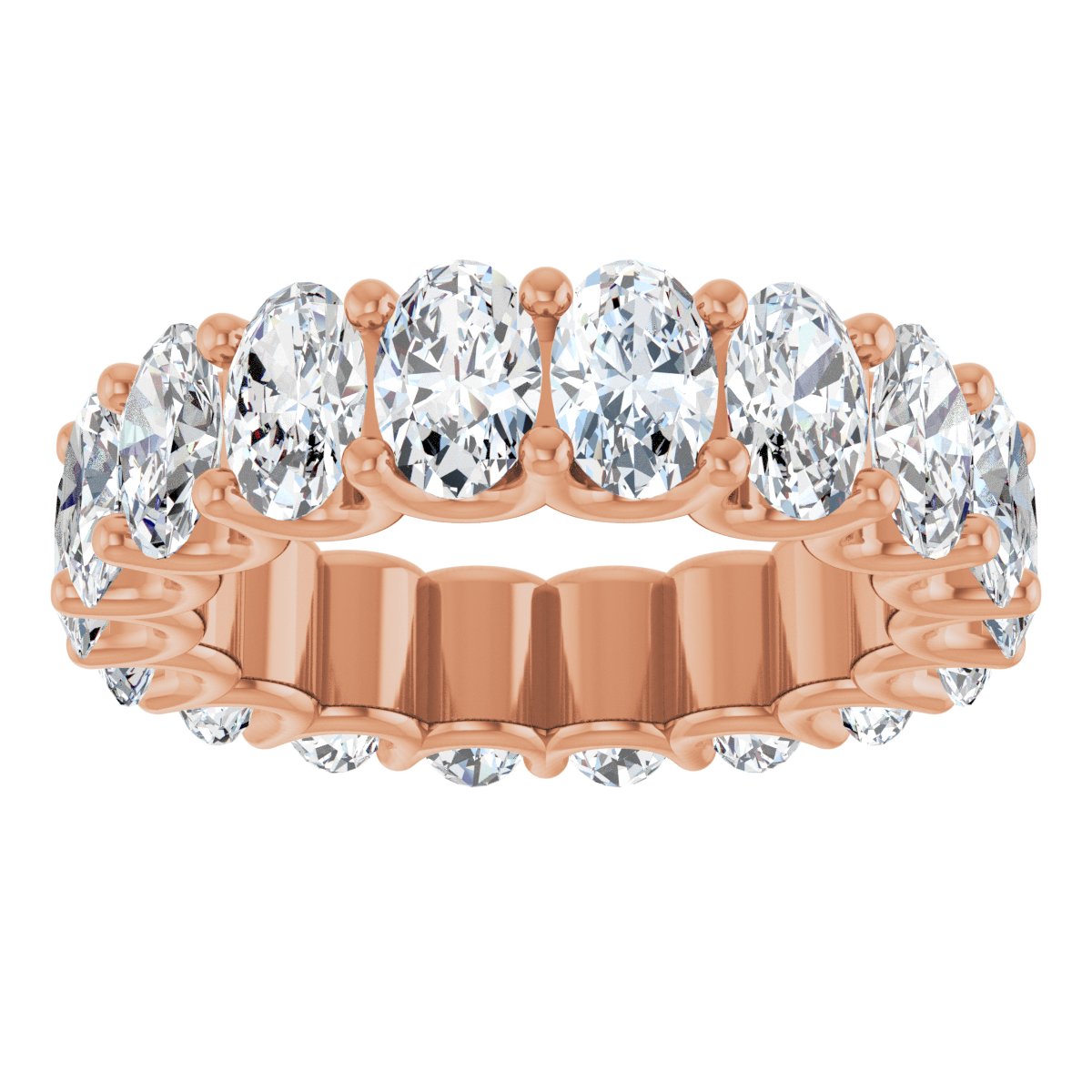 6 5/8 CTW Natural Diamond Eternity Band in 14k rose gold