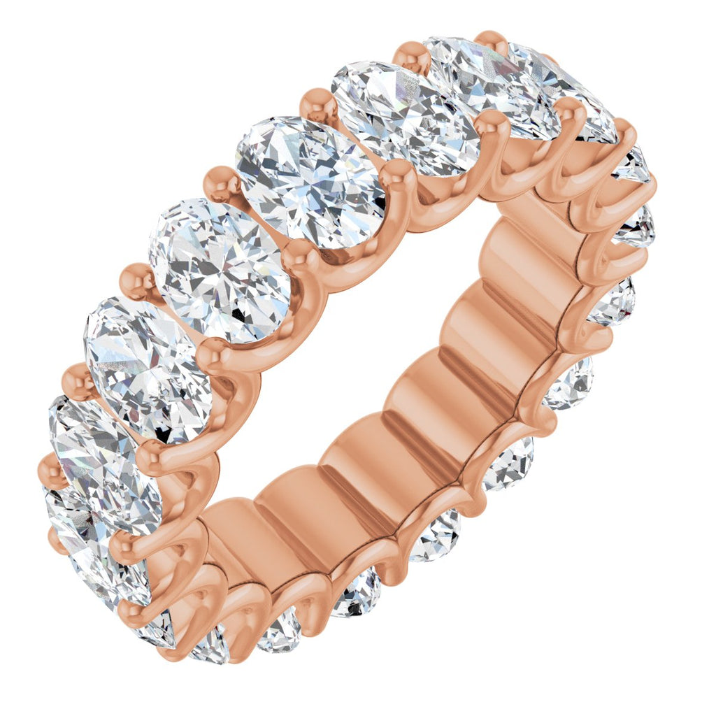 6 5/8 CTW Natural Diamond Eternity Band in 14k rose gold