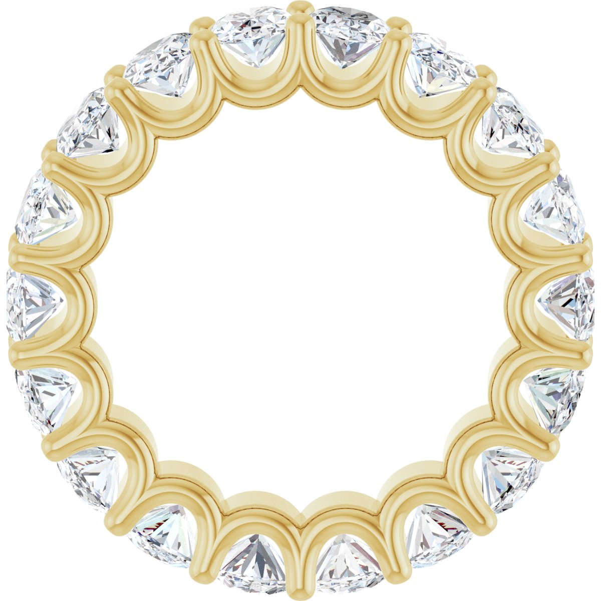 6 5/8 CTW Natural Diamond Eternity Band in 14k yellow gold