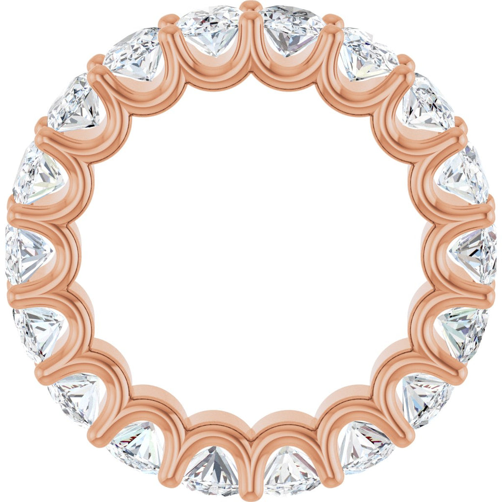 6 5/8 CTW Natural Diamond Eternity Band in 14k rose gold