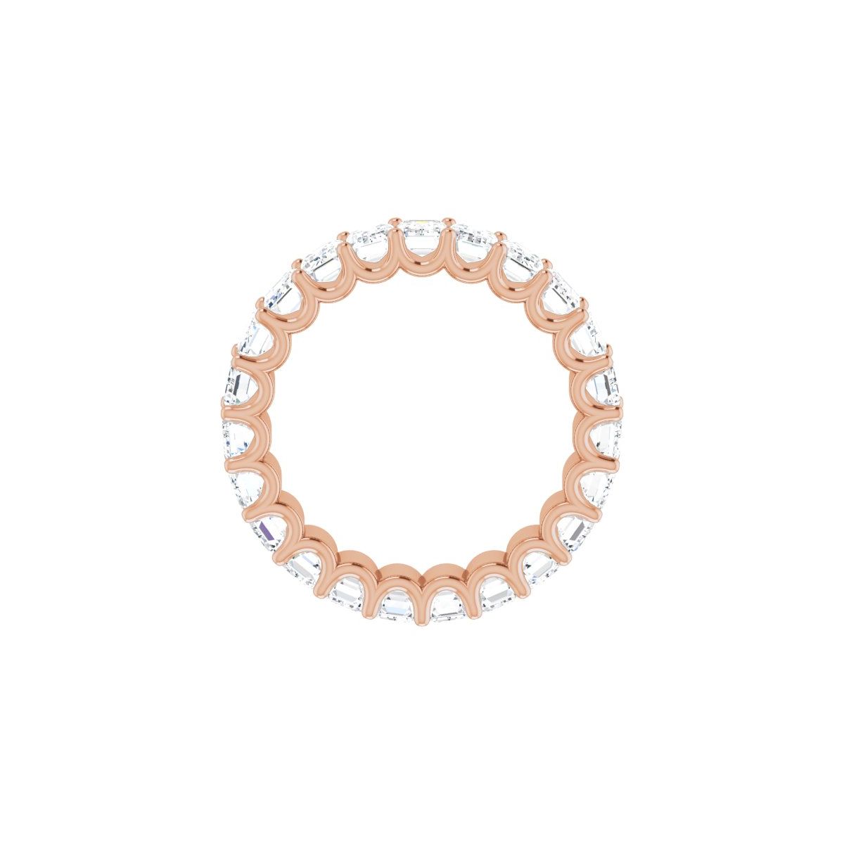 7 1/8 CTW Natural Diamond Eternity Band in 14k rose gold