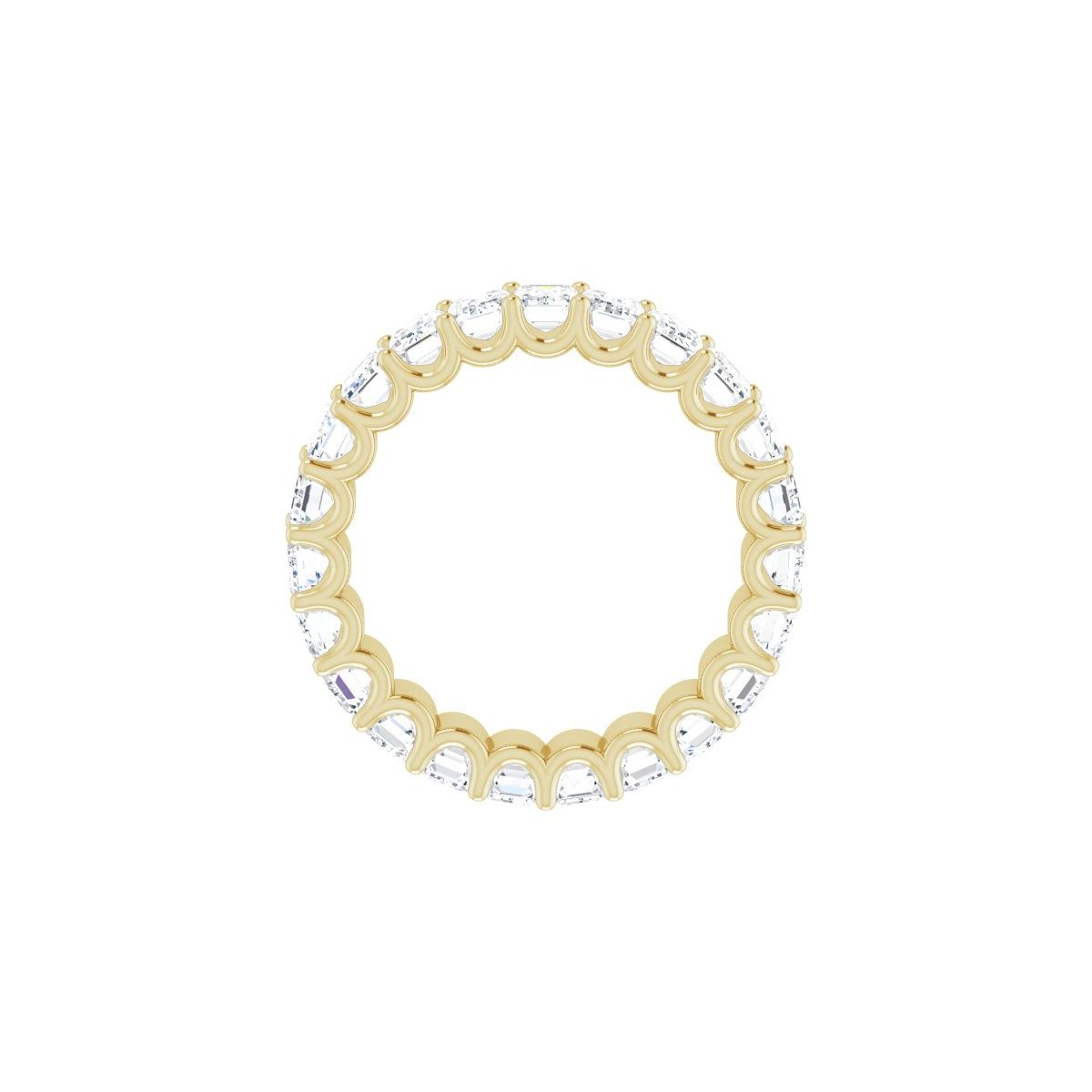 7 1/8 CTW Natural Diamond Eternity Band in 14k yellow gold