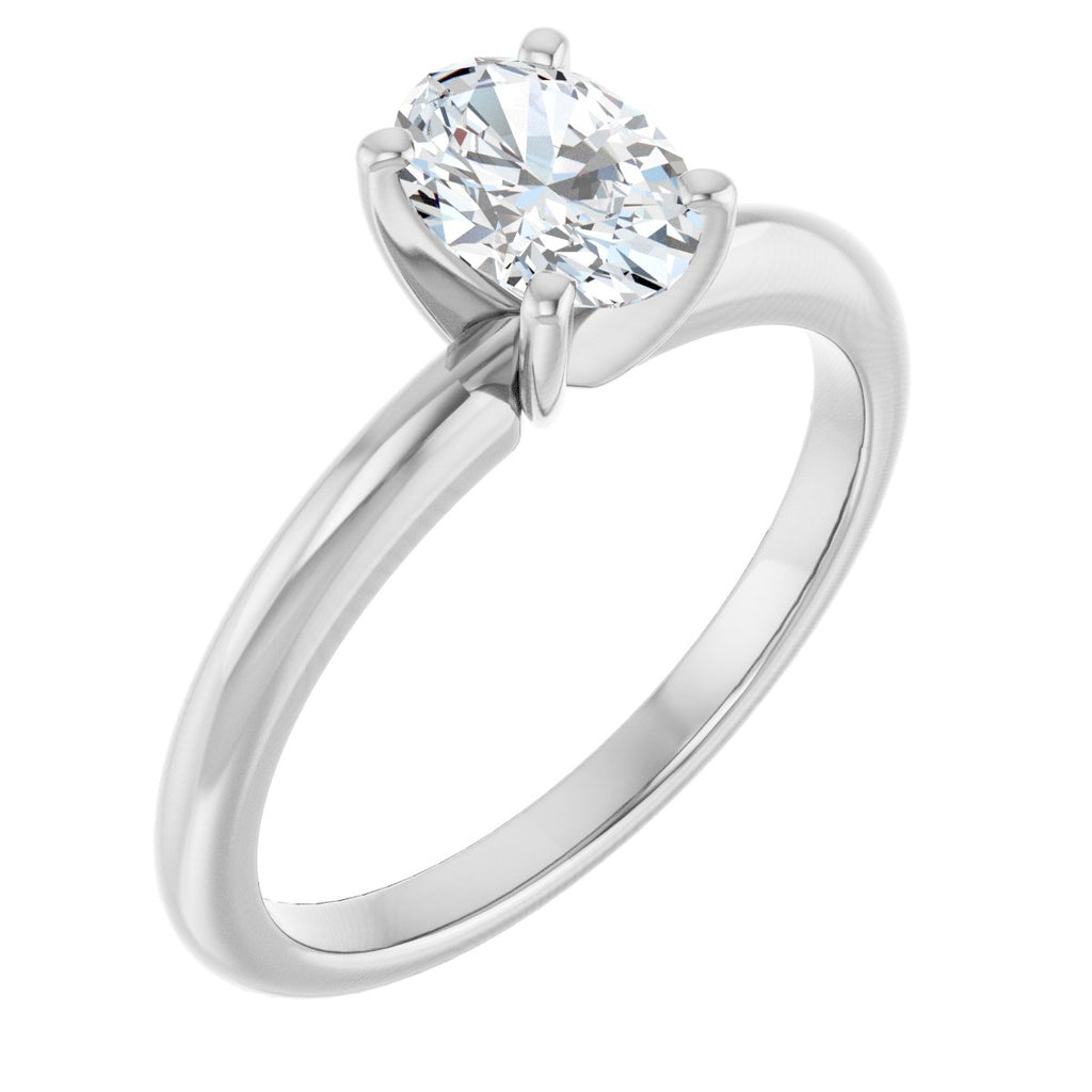 3/4 CTW Lab-Grown Diamond Engagement Ring in 14k white gold
