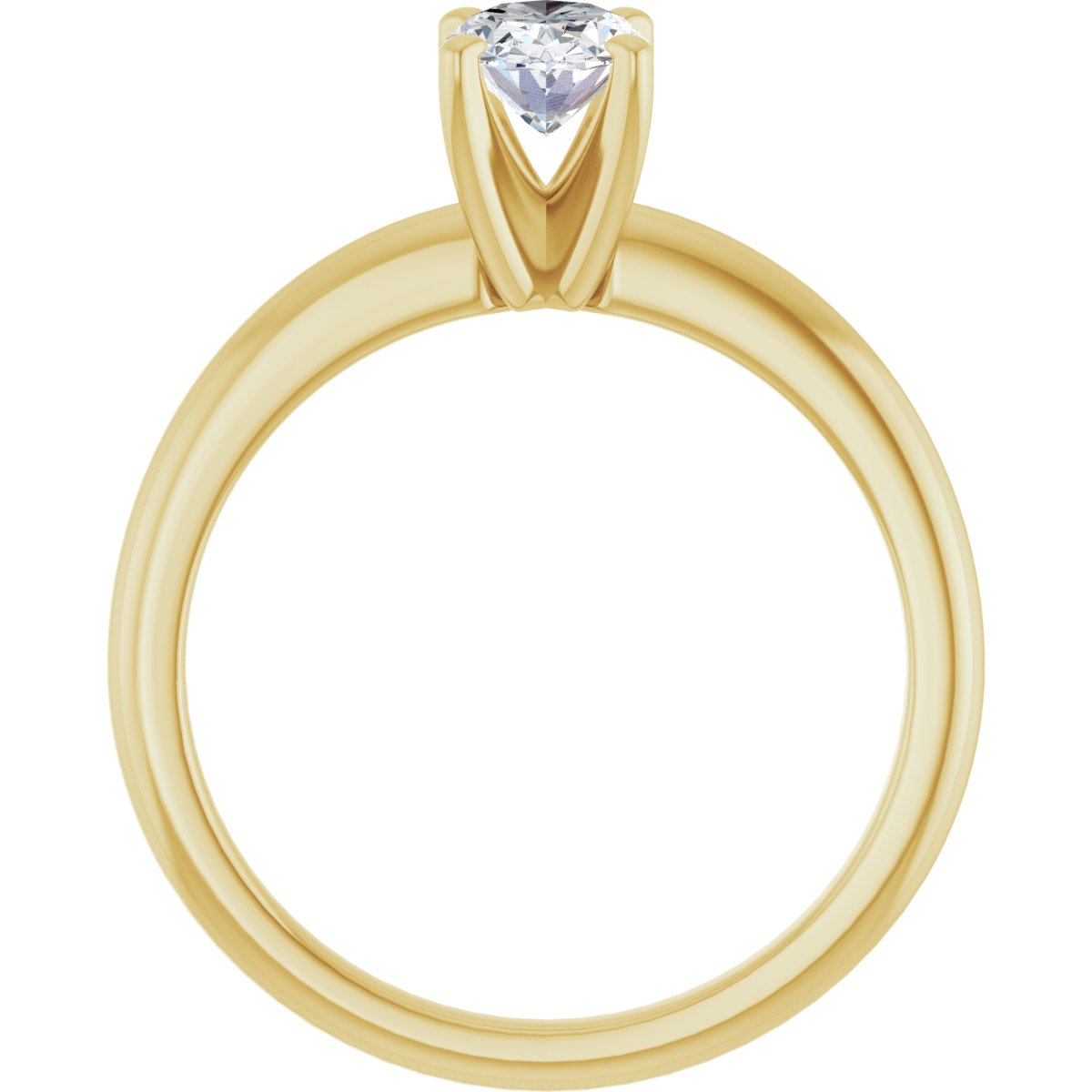 3/4 CTW Lab-Grown Diamond Engagement Ring in 14k yellow gold