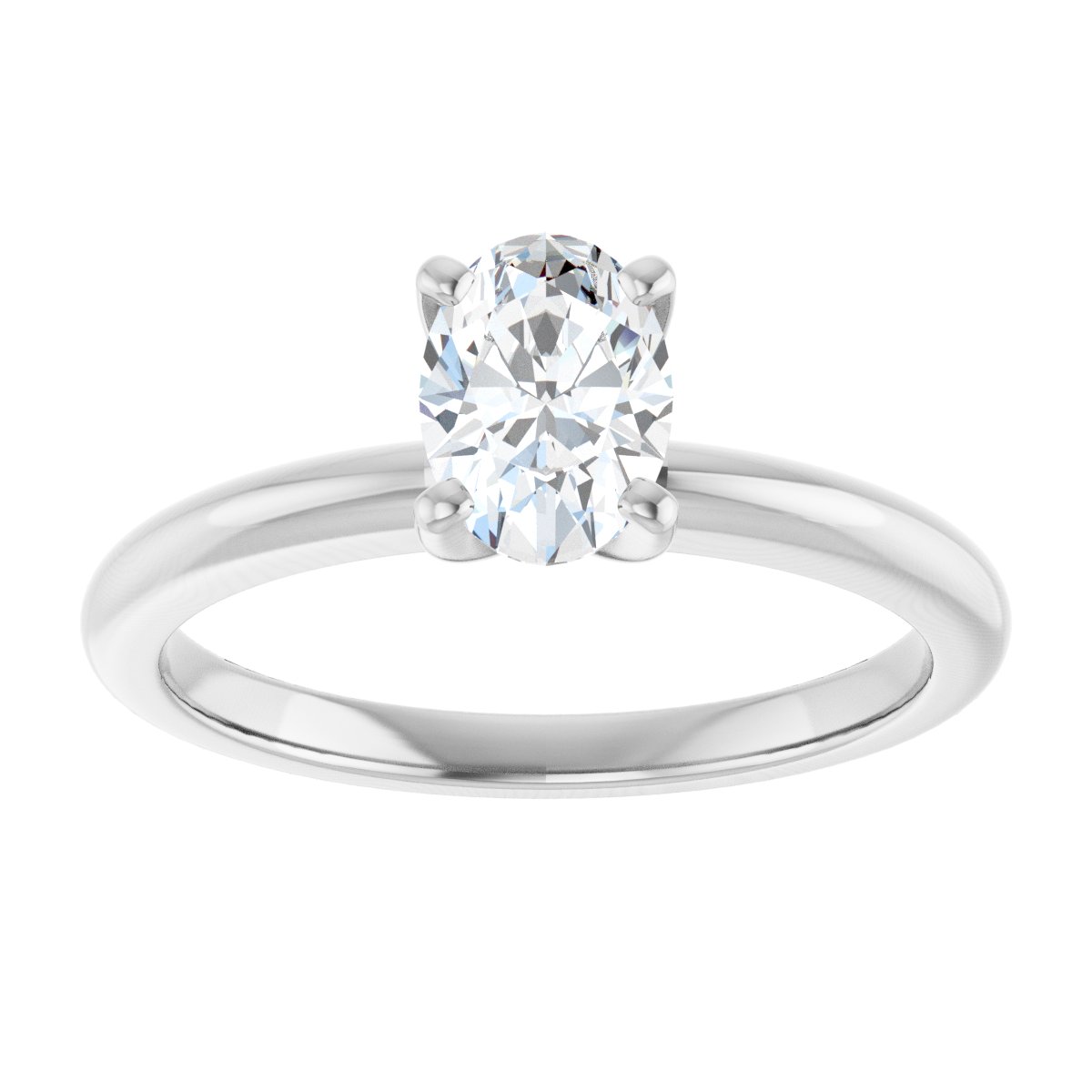 3/4 CTW Lab-Grown Diamond Engagement Ring in 14k white gold