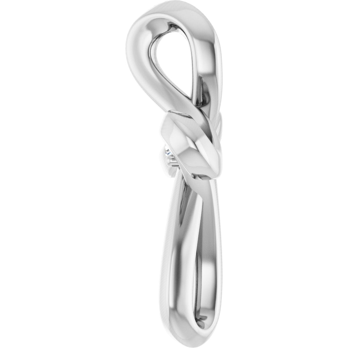 .015 CTW Natural Diamond Cross Pendant in 14k white gold