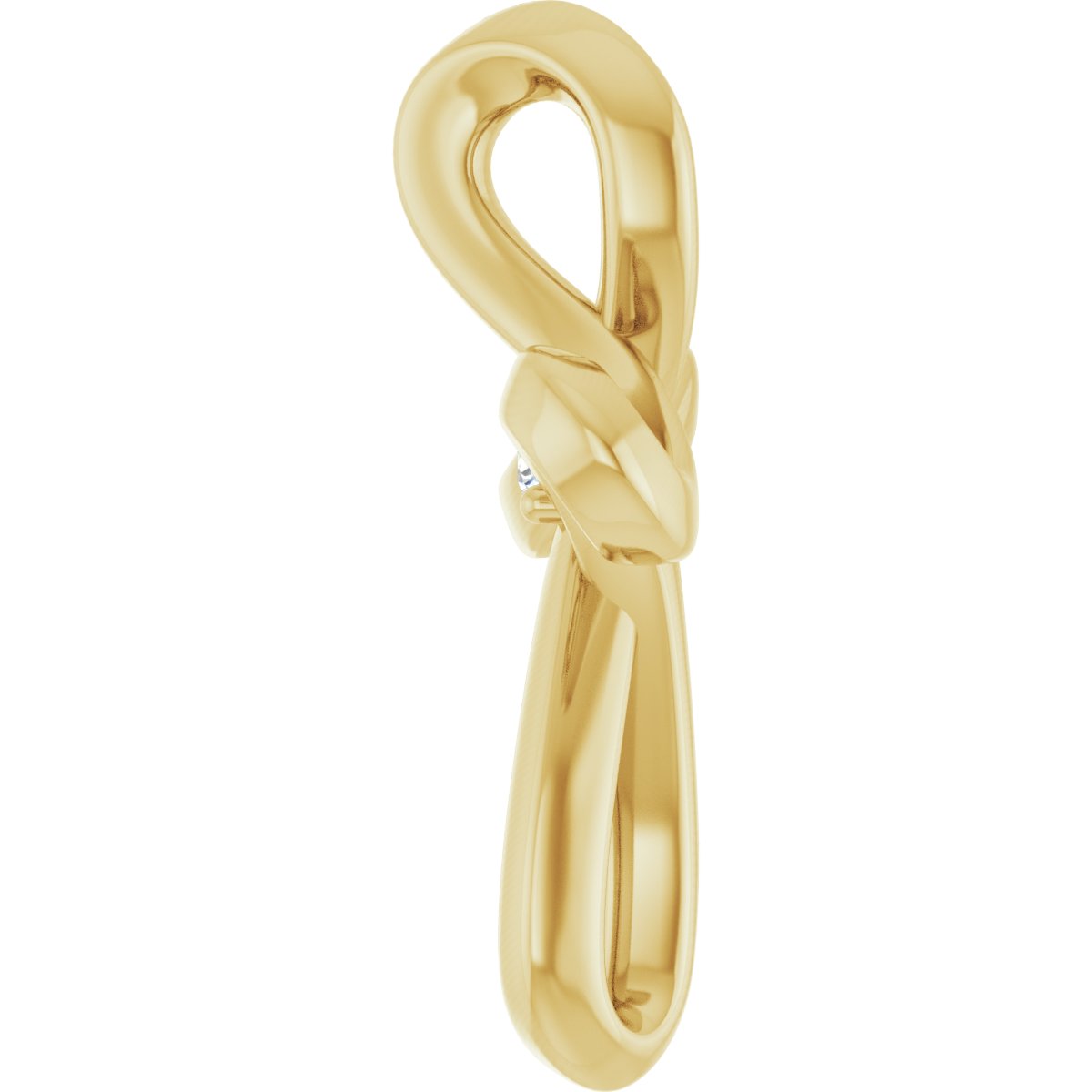 .015 CTW Natural Diamond Cross Pendant in 14k yellow gold