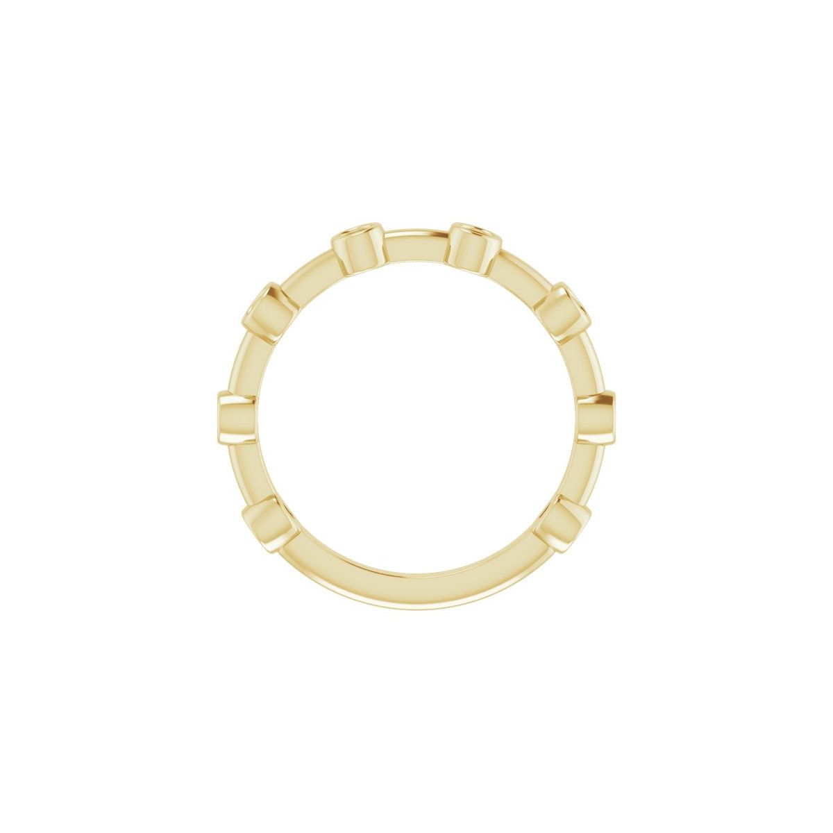 Natural Alexandrite Bezel-Set Bar Ring in 14k yellow gold