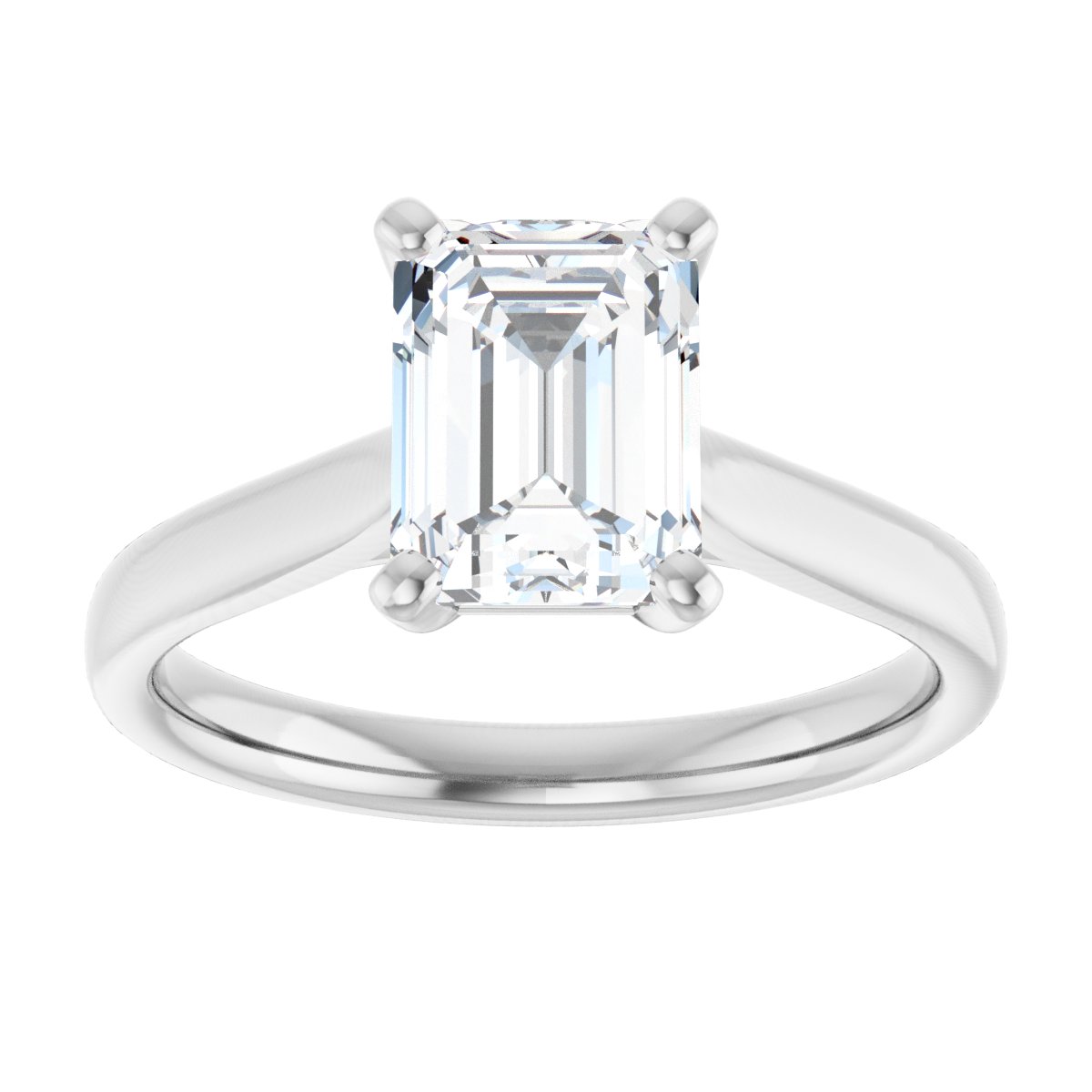 1 3/4 CTW Lab-Grown Diamond Engagement Ring in 14k white gold
