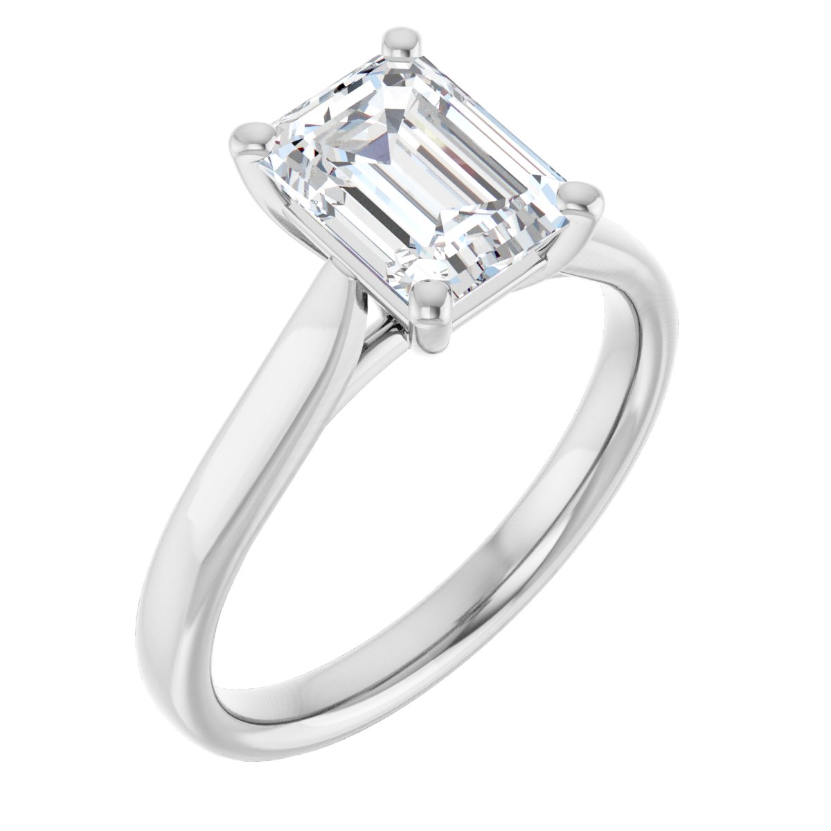 1 3/4 CTW Lab-Grown Diamond Engagement Ring in 14k white gold