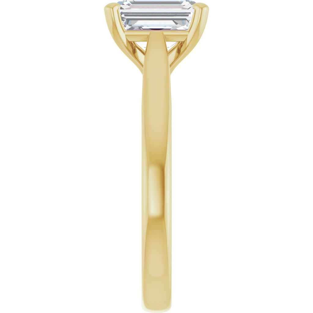 1 3/4 CTW Lab-Grown Diamond Engagement Ring in 14k yellow gold