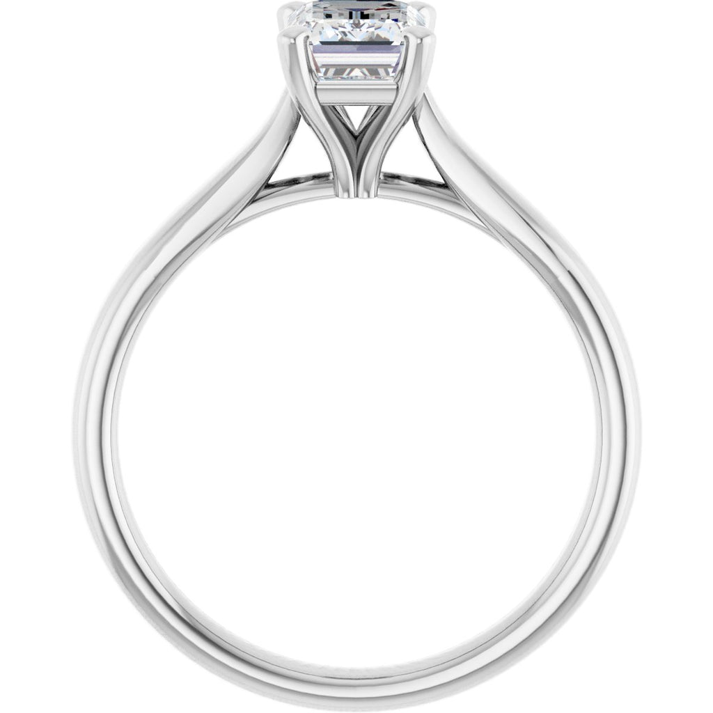 1 1/8 CTW Lab-Grown Diamond Engagement Ring in 14k white gold