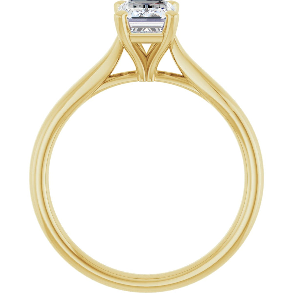 1 1/8 CTW Lab-Grown Diamond Engagement Ring in 14k yellow gold