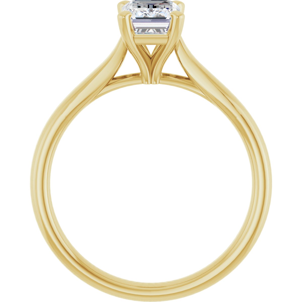 1 1/8 CTW Lab-Grown Diamond Engagement Ring in 14k yellow gold
