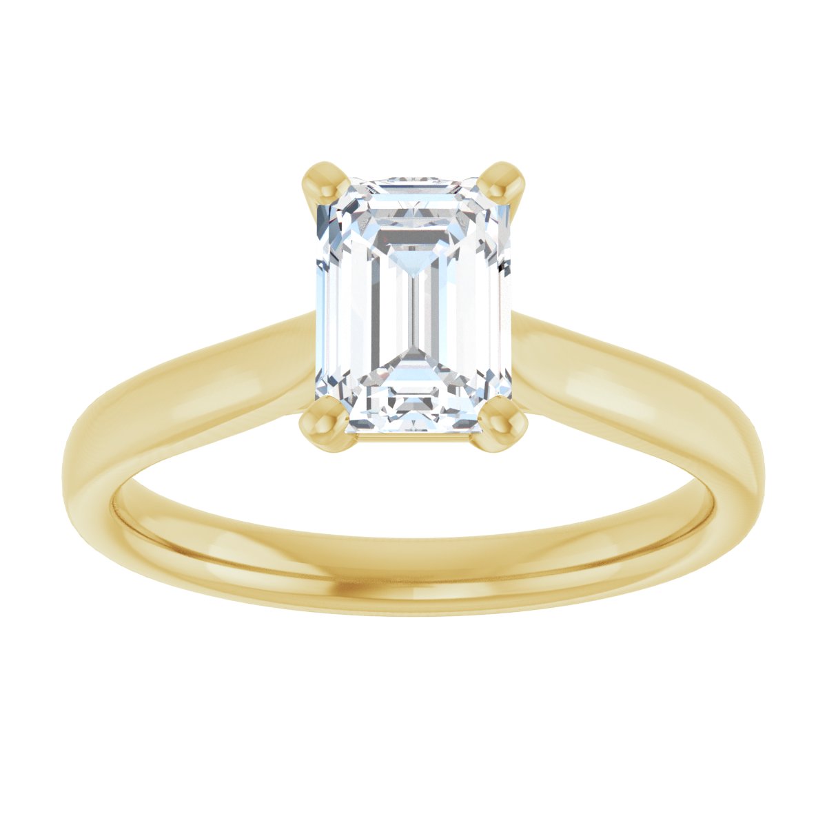 1 1/8 CTW Lab-Grown Diamond Engagement Ring in 14k yellow gold
