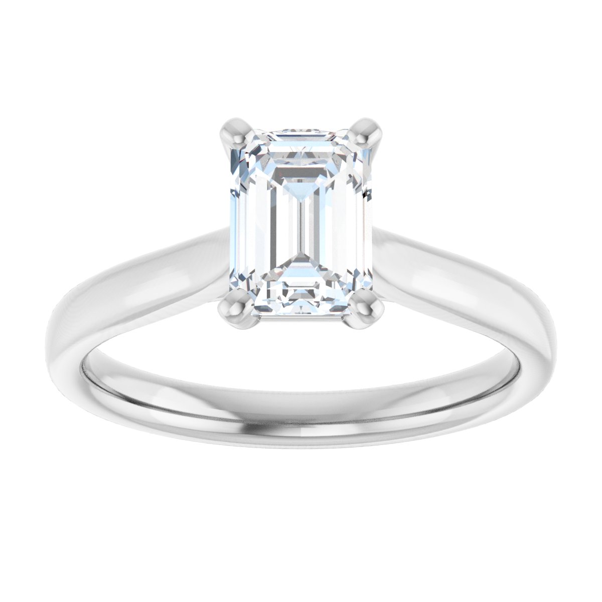 1 1/8 CTW Lab-Grown Diamond Engagement Ring in 14k white gold