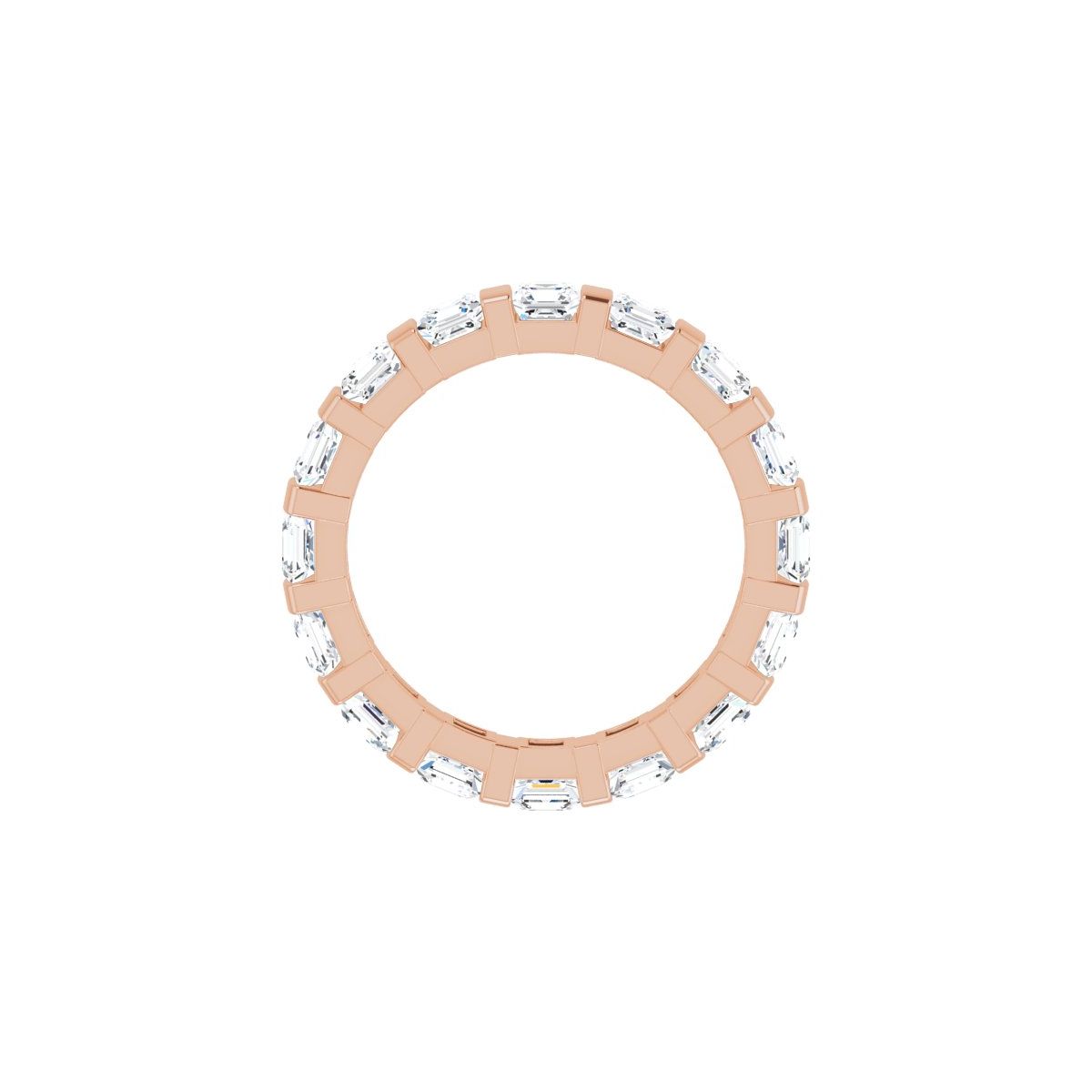 2 1/2 CTW Natural Diamond Eternity Band in 14k rose gold