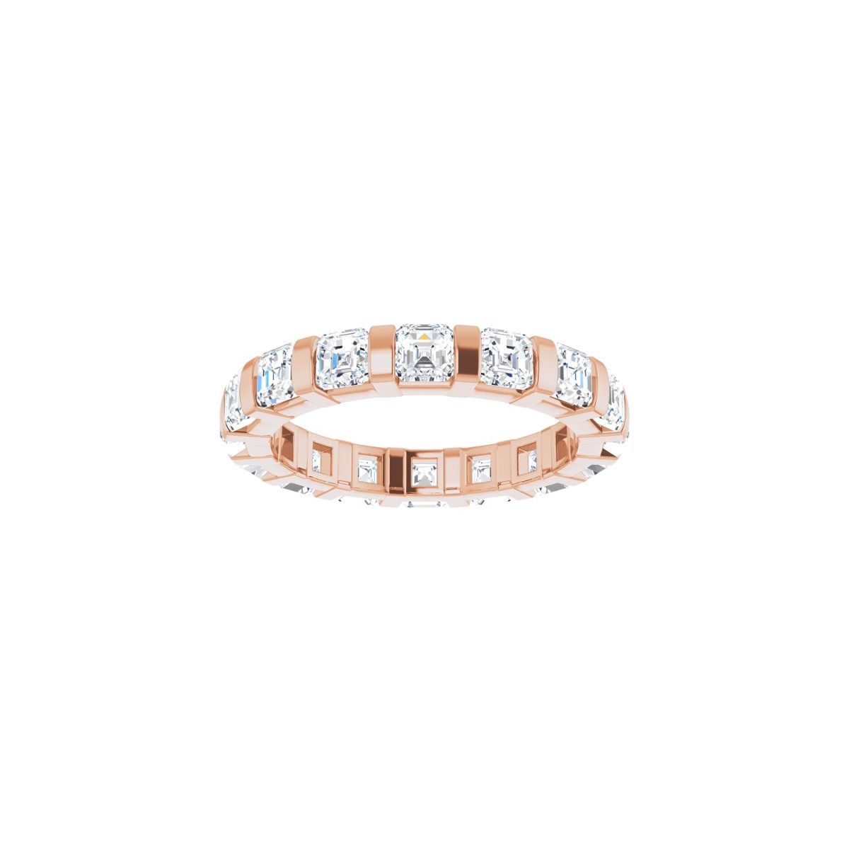 2 1/2 CTW Natural Diamond Eternity Band in 14k rose gold