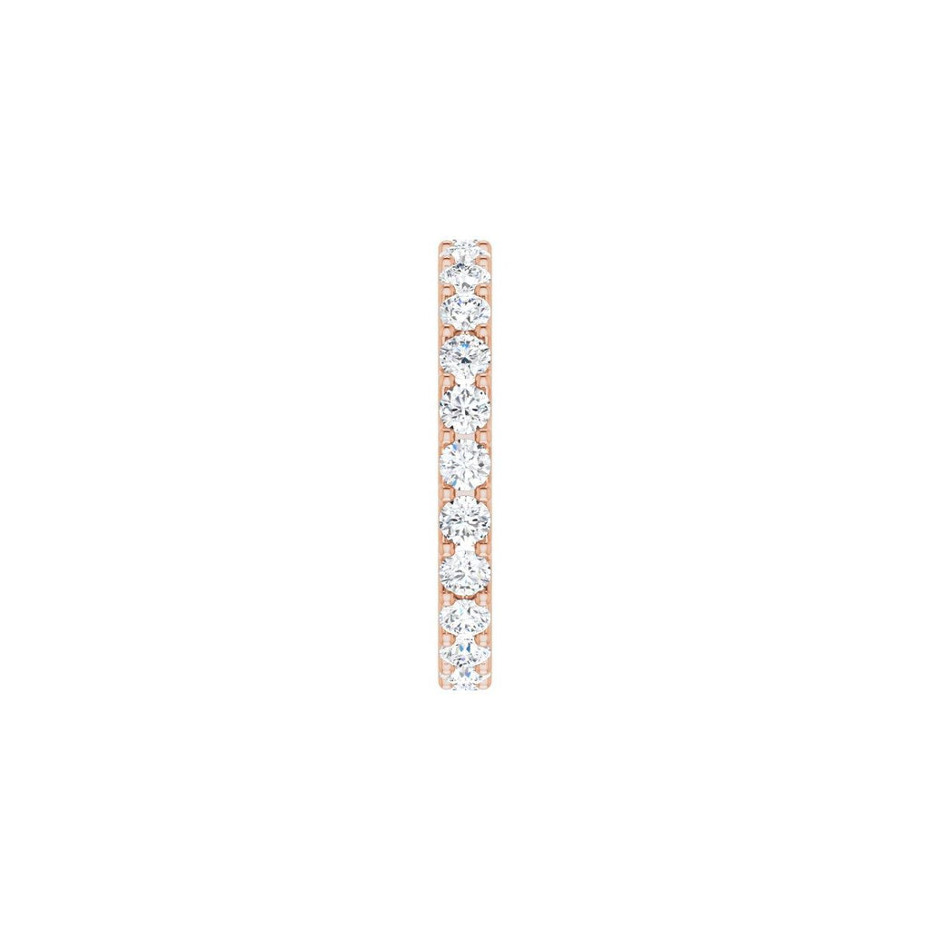 1 1/2 CTW Natural Diamond Eternity Band in 14k rose gold