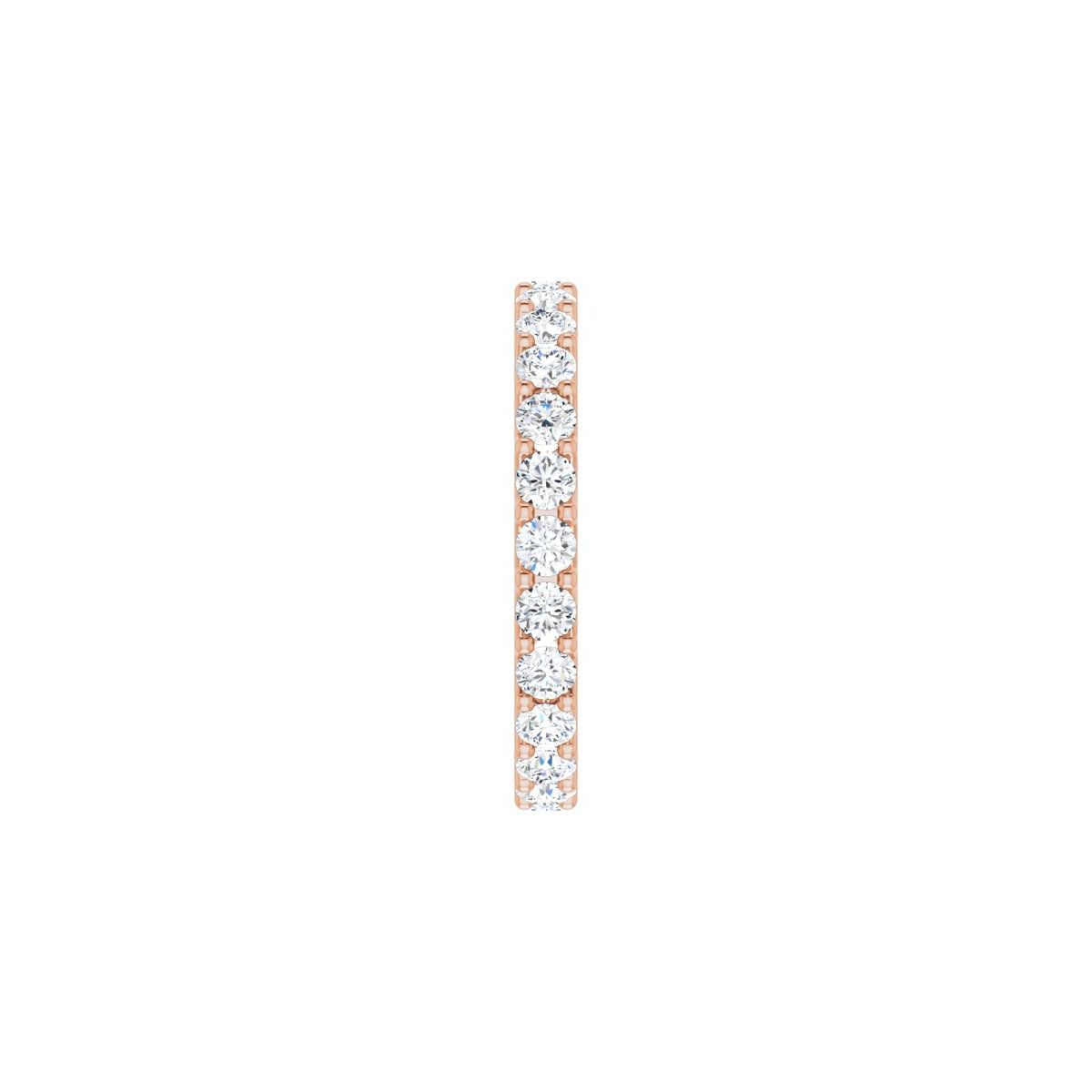 1 1/2 CTW Natural Diamond Eternity Band in 14k rose gold
