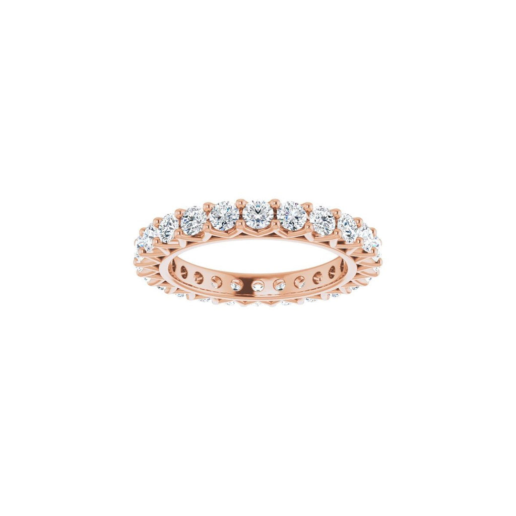 1 1/2 CTW Natural Diamond Eternity Band in 14k rose gold