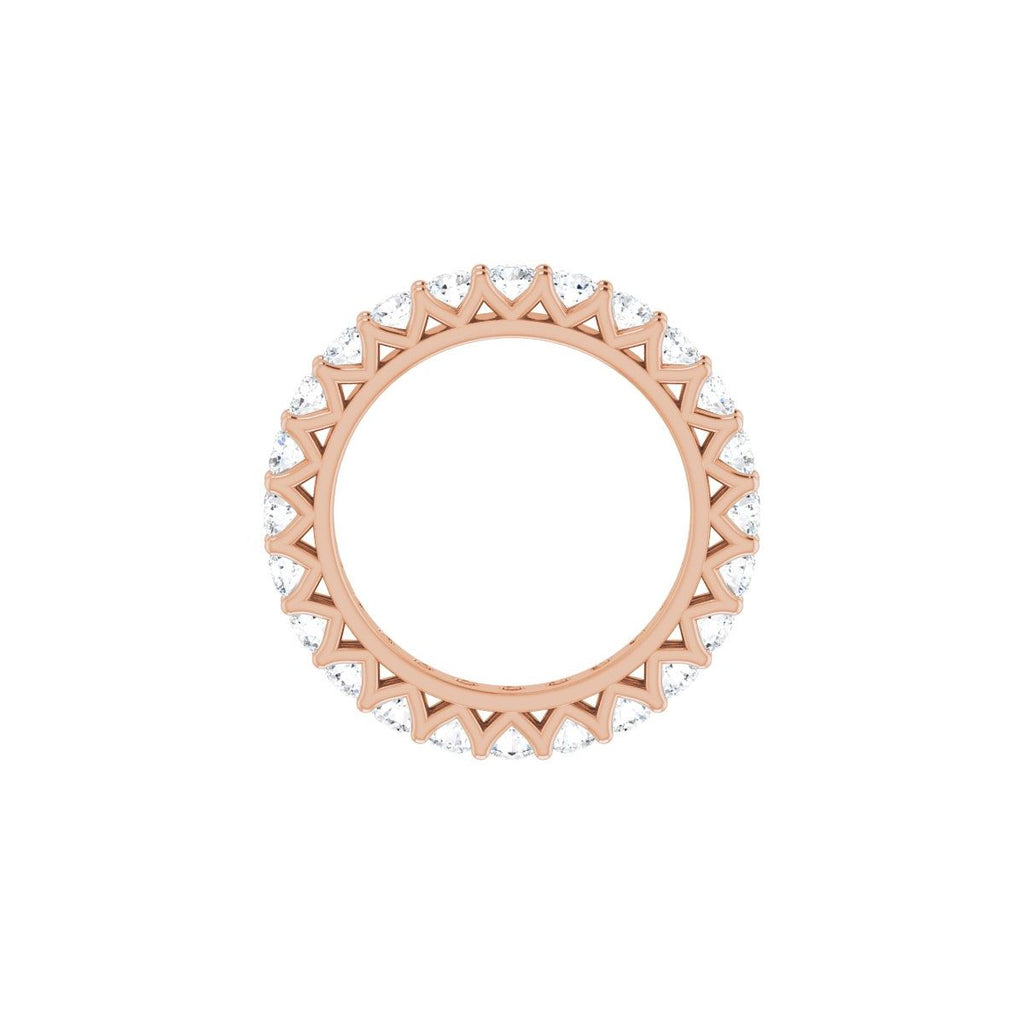 1 1/2 CTW Natural Diamond Eternity Band in 14k rose gold