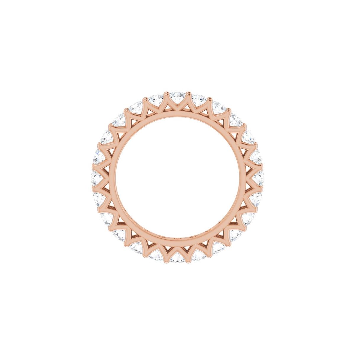 1 1/2 CTW Natural Diamond Eternity Band in 14k rose gold