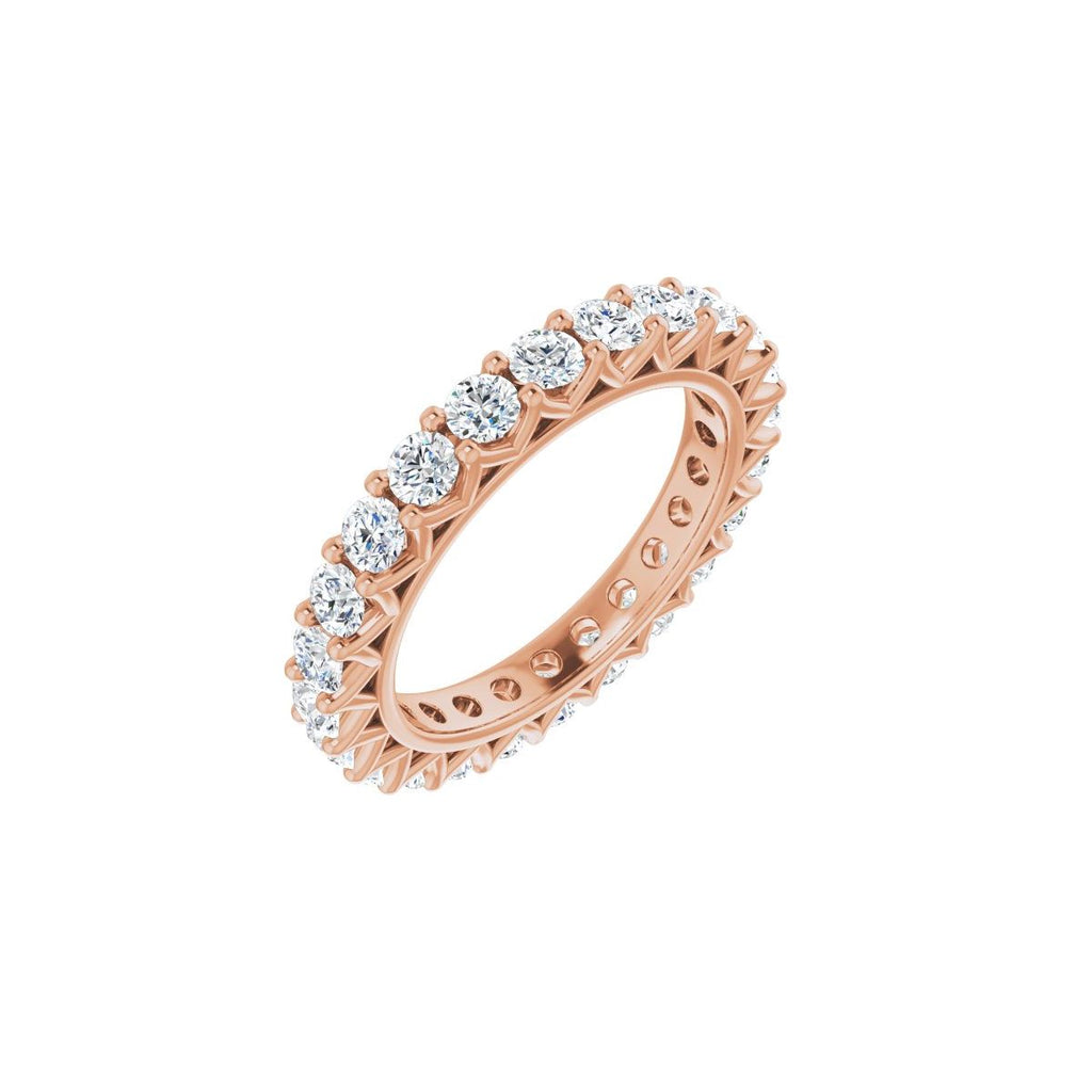 1 1/2 CTW Natural Diamond Eternity Band in 14k rose gold