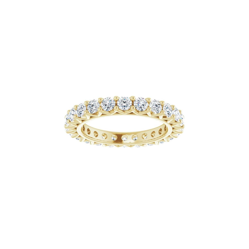 1 1/2 CTW Natural Diamond Eternity Band in 14k yellow gold