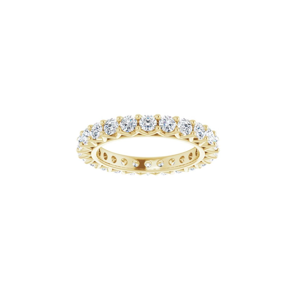 1 1/2 CTW Natural Diamond Eternity Band in 14k yellow gold