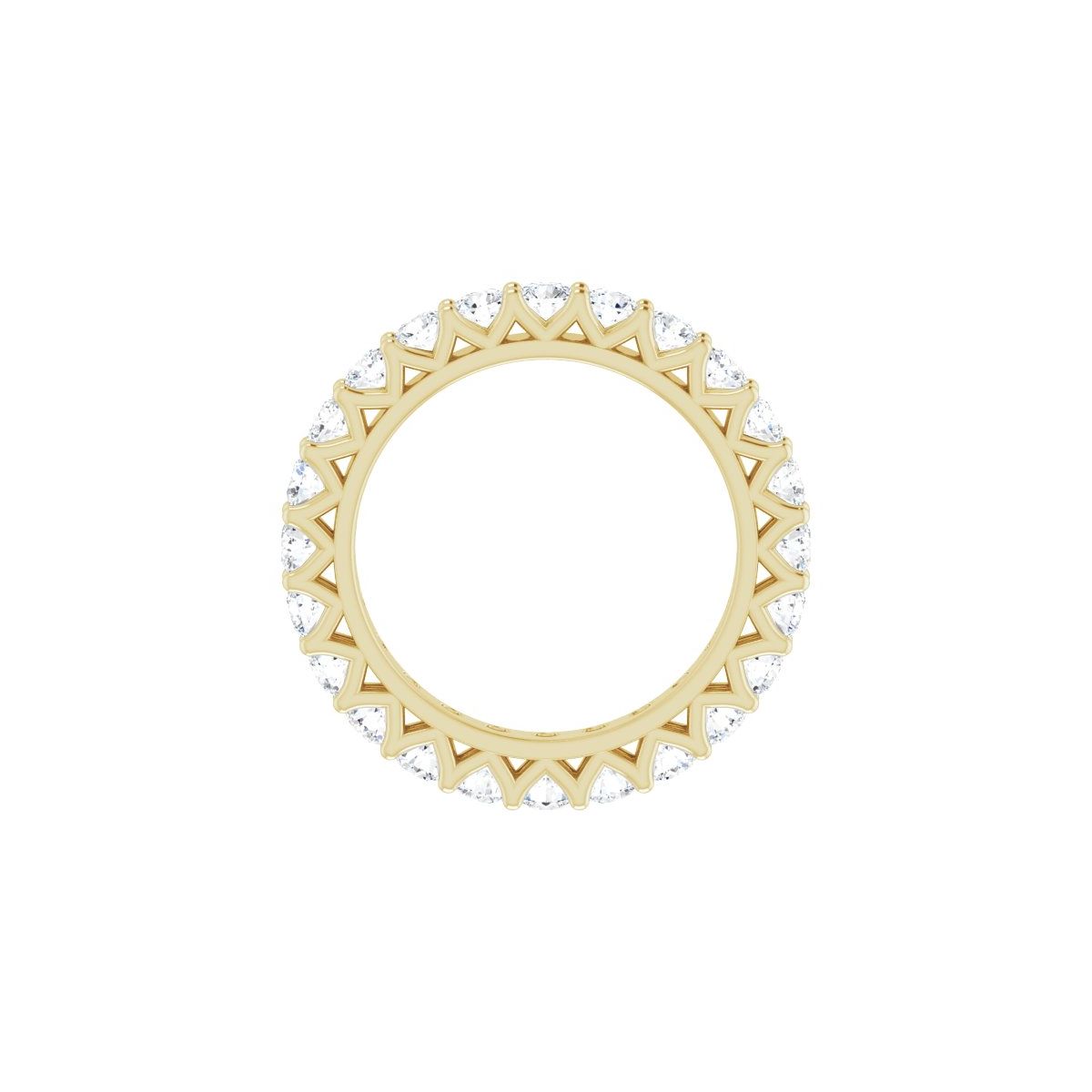 1 1/2 CTW Natural Diamond Eternity Band in 14k yellow gold