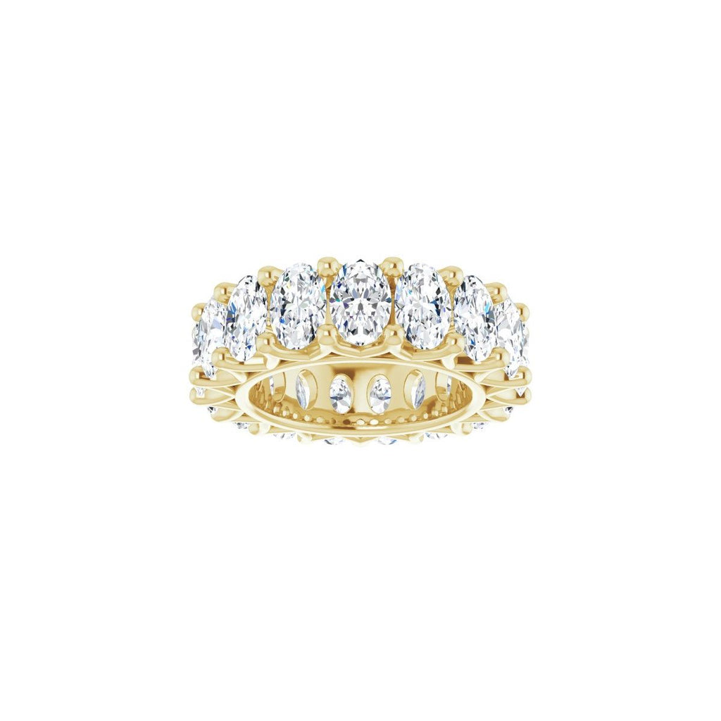 6 1/3 CTW Natural Diamond Eternity Band in 14k yellow gold