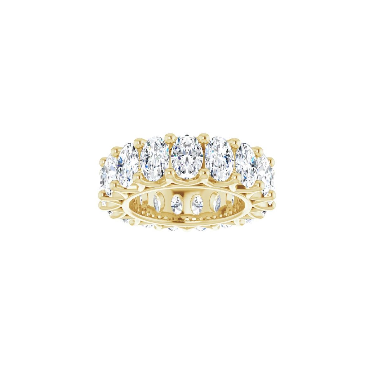 6 1/3 CTW Natural Diamond Eternity Band in 14k yellow gold