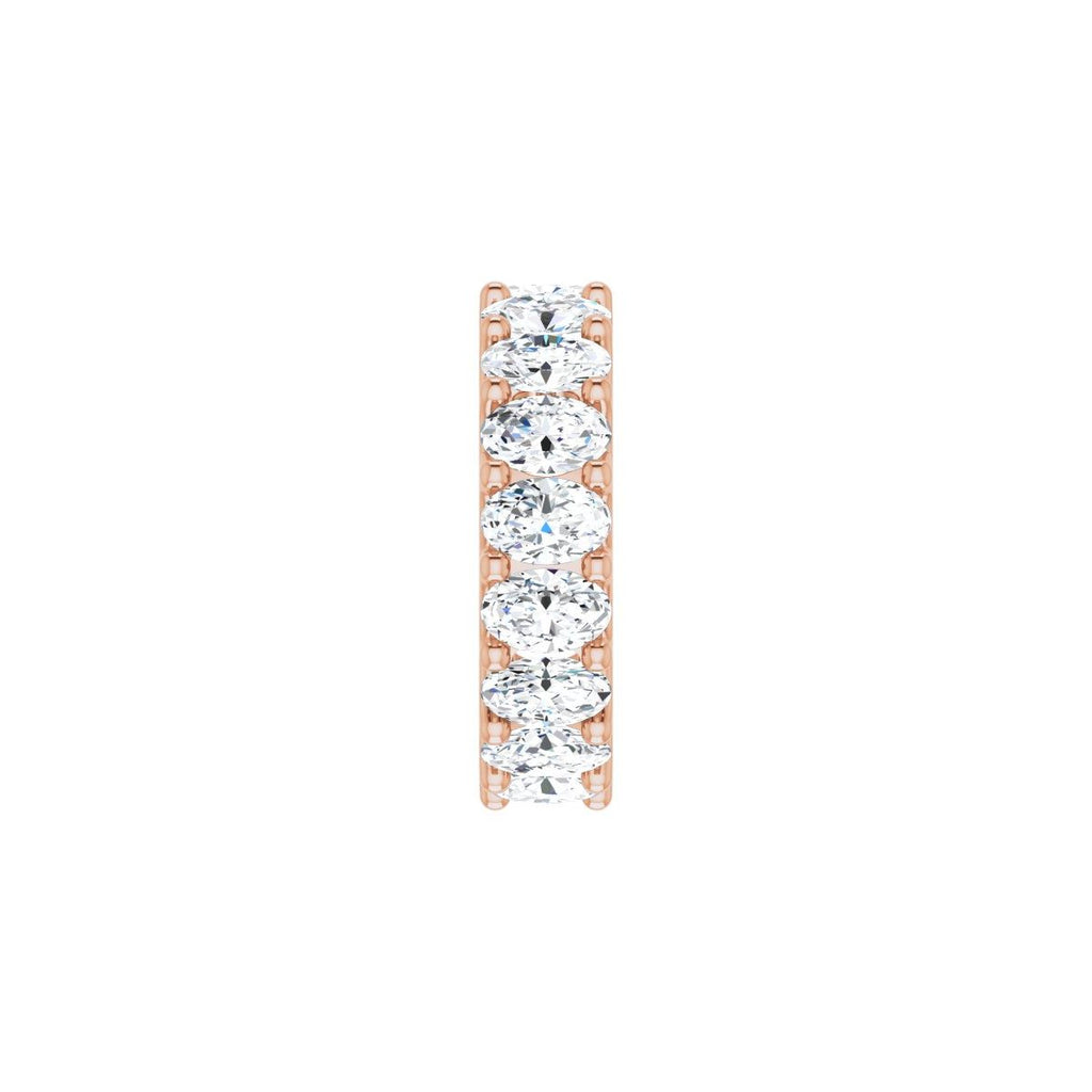 6 1/3 CTW Natural Diamond Eternity Band in 14k rose gold