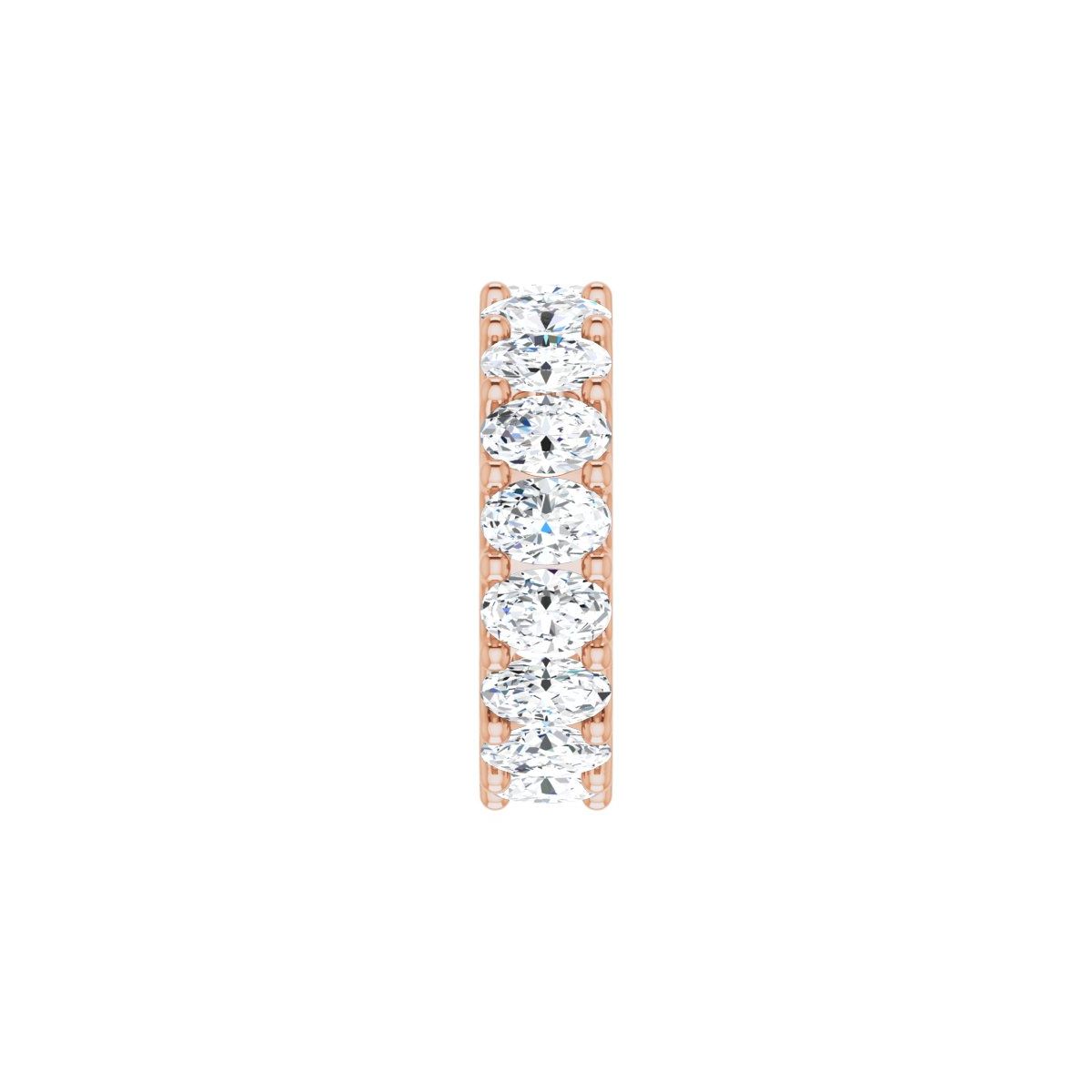 6 1/3 CTW Natural Diamond Eternity Band in 14k rose gold