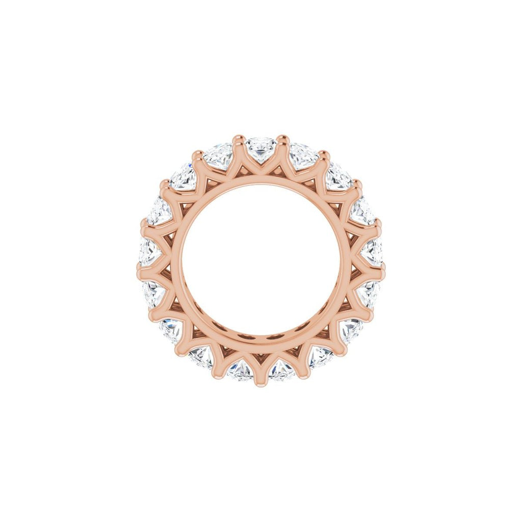6 1/3 CTW Natural Diamond Eternity Band in 14k rose gold