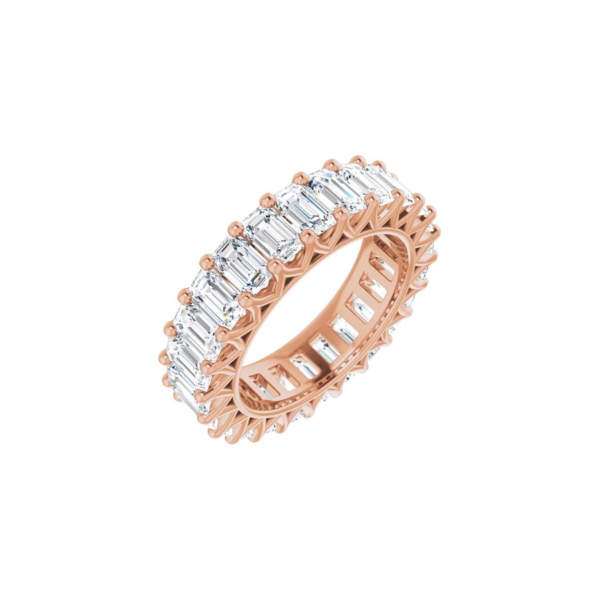 8 3/8 CTW Natural Diamond Eternity Band in 14k rose gold