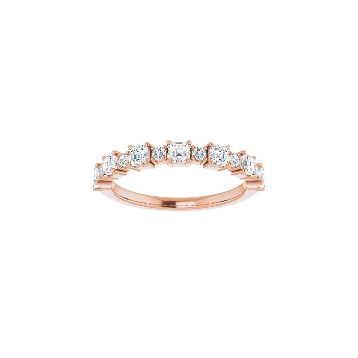 3/4 CTW Natural Diamond Anniversary Band in 14k rose gold