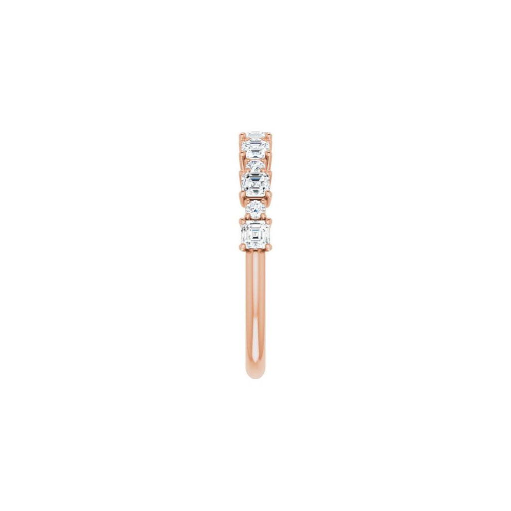 3/4 CTW Natural Diamond Anniversary Band in 14k rose gold