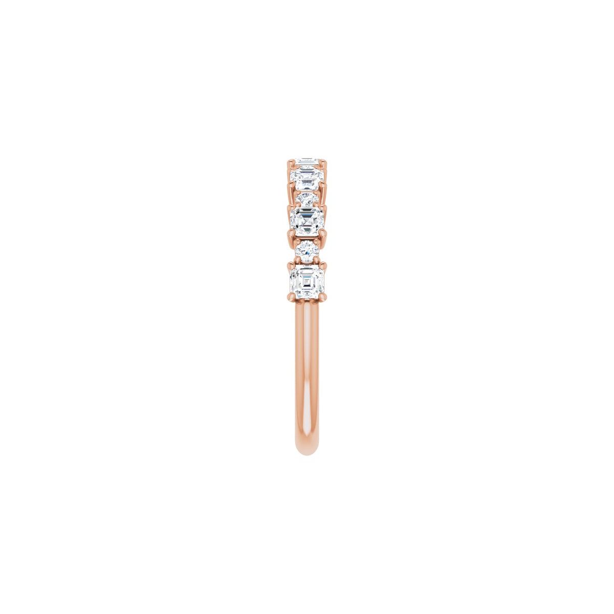 3/4 CTW Natural Diamond Anniversary Band in 14k rose gold