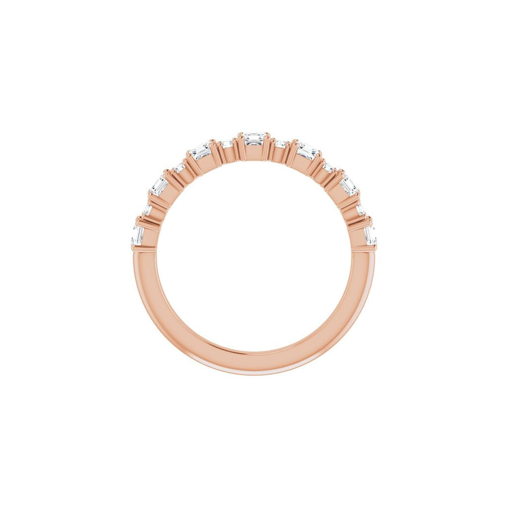 3/4 CTW Natural Diamond Anniversary Band in 14k rose gold